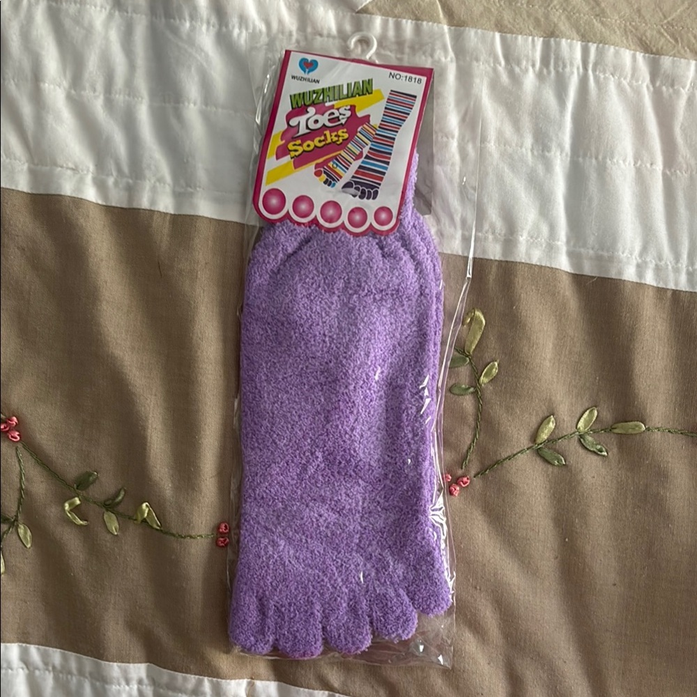 Purple Toe Socks